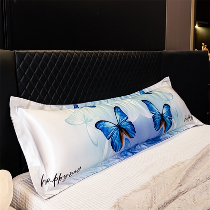 91家纺网 家纺一手货源 找家纺 （总）梦舒羽2025新款可水洗冰丝双人枕套凉爽枕头套枕芯套