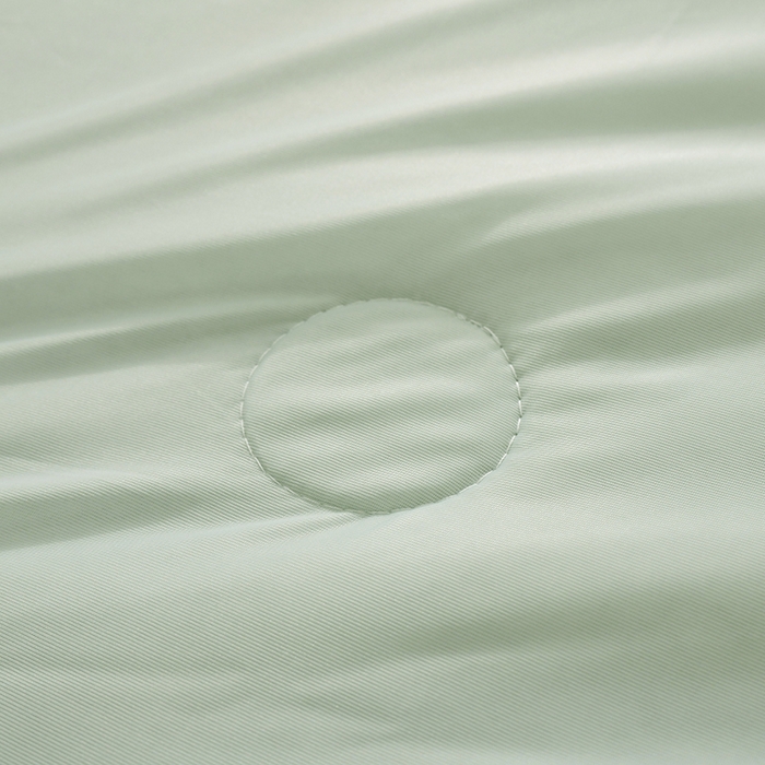 91家纺网 家纺一手货源 找家纺 彩烨 2024纯色凉感丝夏被冰淇淋夏凉被素色空调被学生 【香草绿灰】