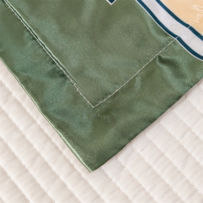 91家纺网 家纺一手货源 找家纺 梦舒羽2025新款可水洗冰丝双人枕套凉爽枕头套枕芯套 暗香