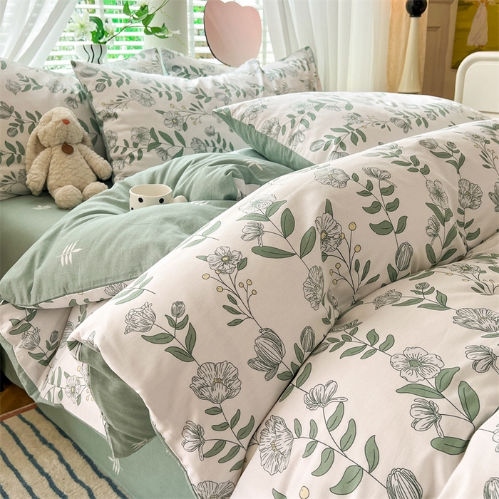 91家纺网 家纺一手货源 找家纺 多品家纺 2024年直播爆款12868全棉四件套 叶雨风