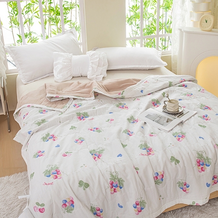 91家纺网 家纺一手货源 找家纺 （总）梓依 2024新款泡泡纱夏被