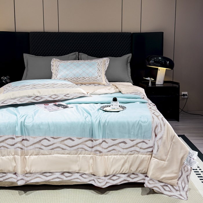 91家纺网 家纺一手货源 找家纺 （总）丽卡家纺  2024新款夏被四件套