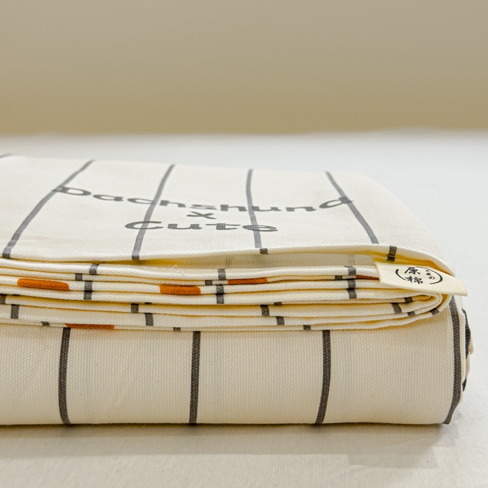 91家纺网 家纺一手货源 找家纺 金丝鸟 2024新款成人款A类全棉老粗布床单 条纹狗