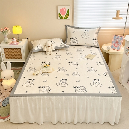 91家纺网 家纺一手货源 找家纺 （总）沐慕 2024新款小清新印花冰藤席空调席系列