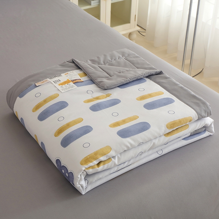 91家纺网 家纺一手货源 找家纺 优布加 2024新款水洗棉大豆被夏被大豆纤维空调被夏凉被 小象