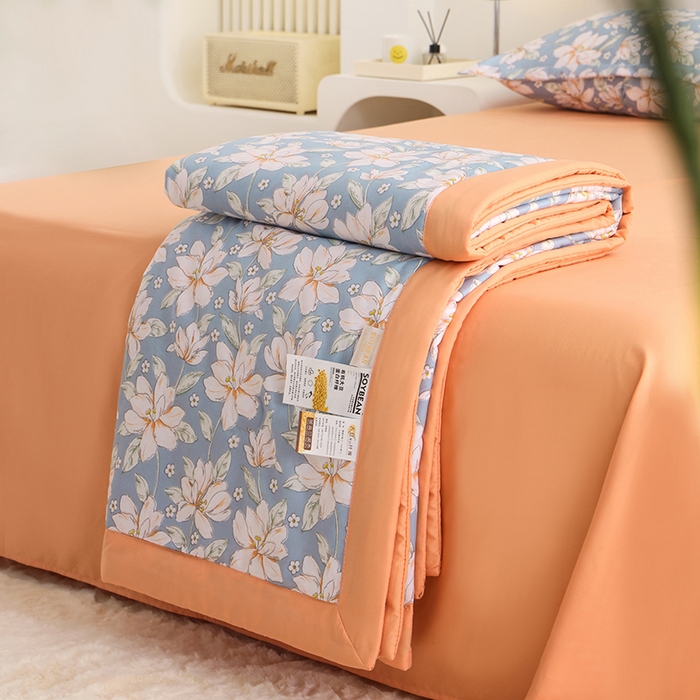 91家纺网 家纺一手货源 找家纺 优布加 2024新款水洗棉大豆被夏被大豆纤维空调被夏凉被 慕芸