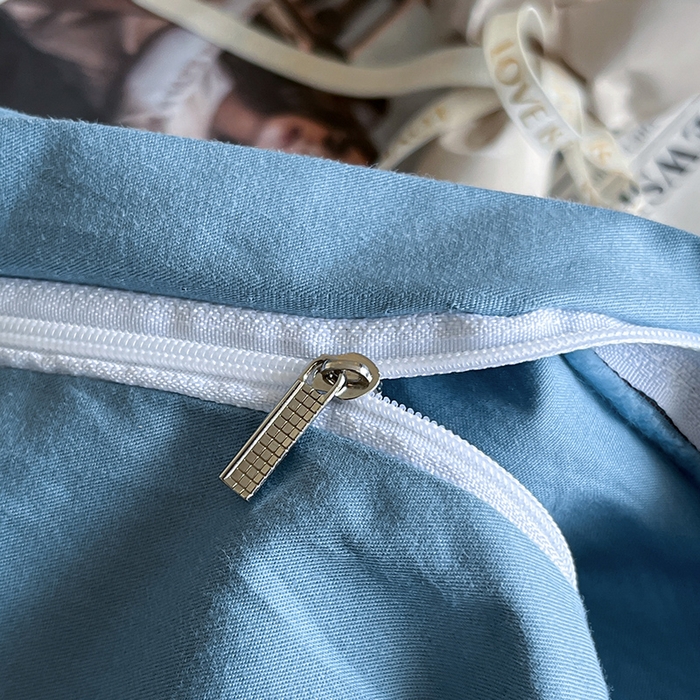 91家纺网 家纺一手货源 找家纺 澳梵2024新款60s全棉纯色单品被套 绅士蓝