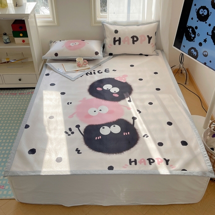 91家纺网 家纺一手货源 找家纺 （总）顾里家纺 2024新款韩式Chic风牛奶丝碳光凉席