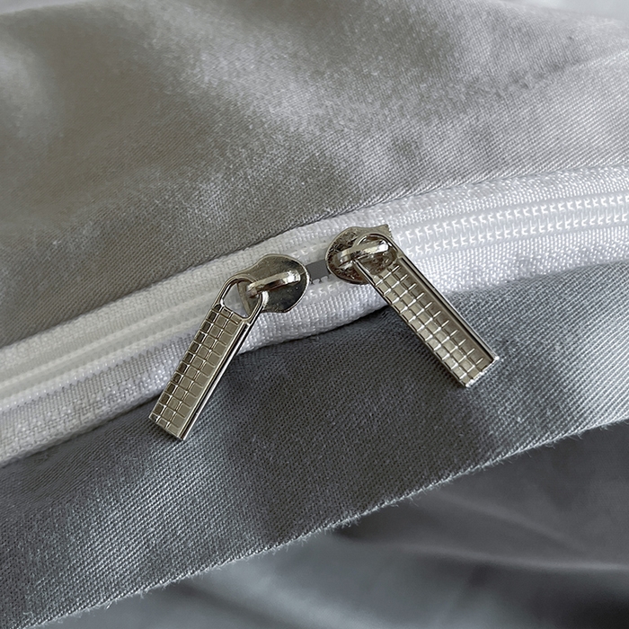 91家纺网 家纺一手货源 找家纺 澳梵2024新款60s全棉纯色单品被套 椰子灰-月岩灰