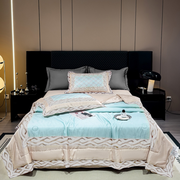 91家纺网 家纺一手货源 找家纺 （总）丽卡家纺  2024新款夏被四件套