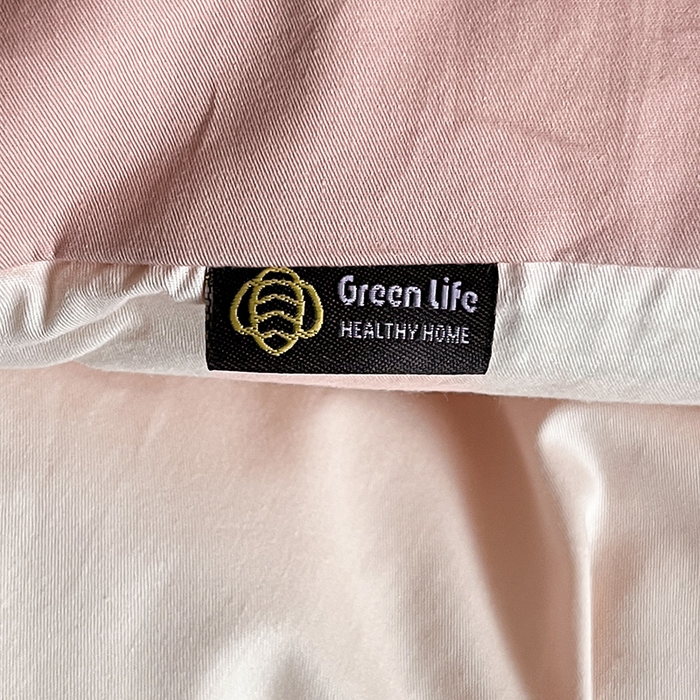 91家纺网 家纺一手货源 找家纺 澳梵2024新款60s全棉纯色单品被套 蜜豆粉-白桃粉