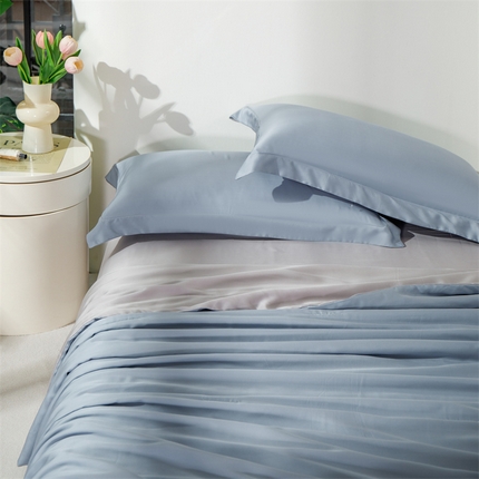 91家纺网 家纺一手货源 找家纺 （总）被窝 2025新款60s莱赛尔天丝大豆夏被四件套（提供买家秀）