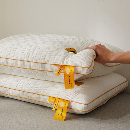 91家纺网 家纺一手货源 找家纺 乐可 2024新款A类华夫格大豆舒柔枕 枕头枕芯 A类华夫格大豆舒柔枕/白色-双边高枕[单只装]