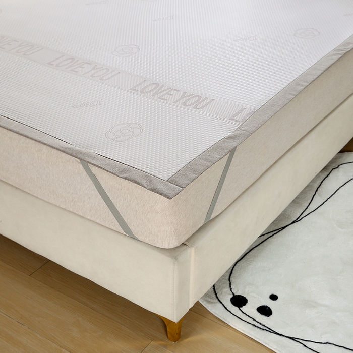 91家纺网 家纺一手货源 找家纺 青雅席业 2025新款抗菌提花凉感丝豆豆席-玫瑰花语系列 玫瑰花语-香槟