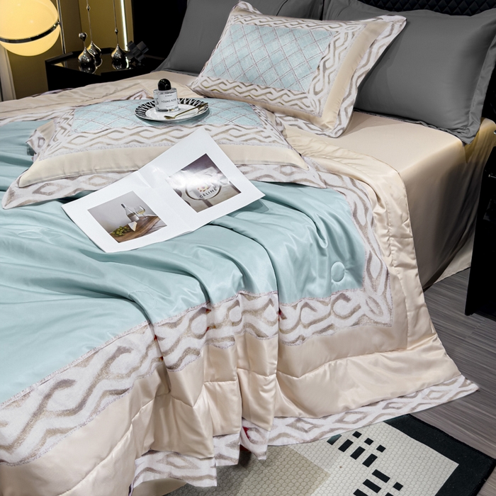 91家纺网 家纺一手货源 找家纺 （总）丽卡家纺  2024新款夏被四件套