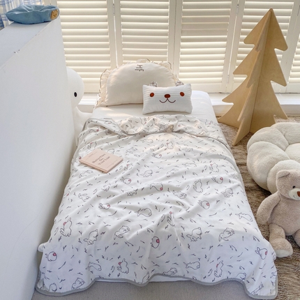 91家纺网 家纺一手货源 找家纺 （总）益多眠2024新款 全棉A类双层纱多功能童毯