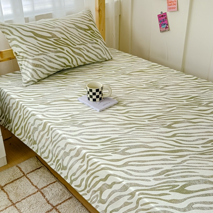 金丝鸟 2024新款学生款A类全棉老粗布床单 斑驳