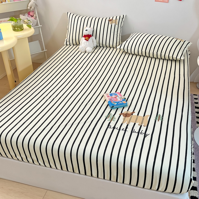 91家纺网 家纺一手货源 找家纺 雅居纺家纺 2024新款全棉绣花A类老粗布单品系列 老粗布-小绵羊