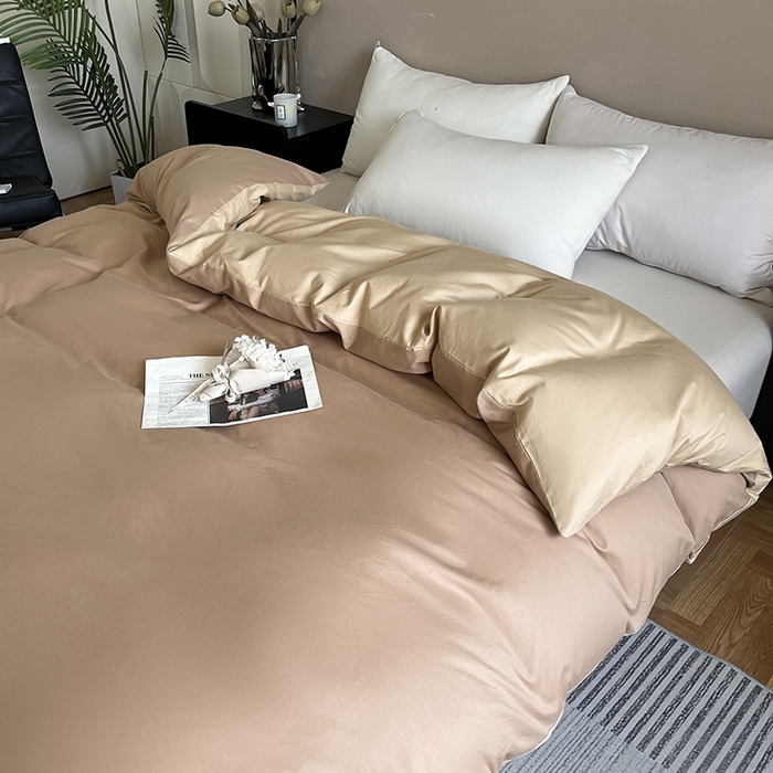 91家纺网 家纺一手货源 找家纺 （总）澳梵2024新款60s全棉纯色单品被套