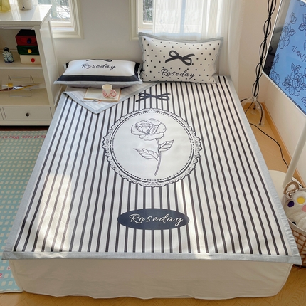 91家纺网 家纺一手货源 找家纺 （总）顾里家纺 2024新款韩式Chic风牛奶丝碳光凉席