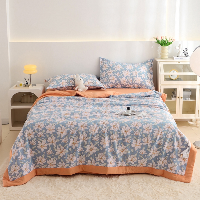 91家纺网 家纺一手货源 找家纺 优布加 2024新款水洗棉大豆被夏被大豆纤维空调被夏凉被 慕芸