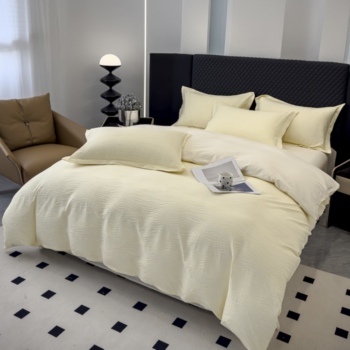 91家纺网 家纺一手货源 找家纺 （总）金丝鸟家纺 2024新款全棉水洗棉提花四件套