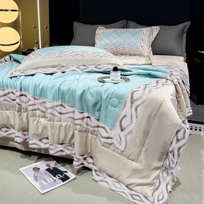 91家纺网 家纺一手货源 找家纺 （总）丽卡家纺  2024新款夏被四件套