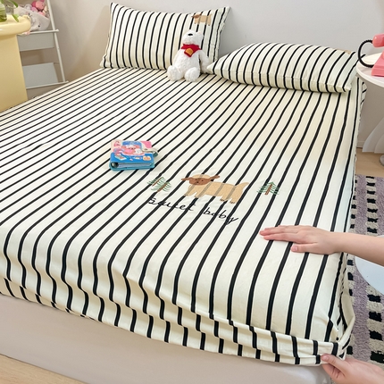 91家纺网 家纺一手货源 找家纺 雅居纺家纺 2024新款全棉绣花A类老粗布单品系列 老粗布-小绵羊