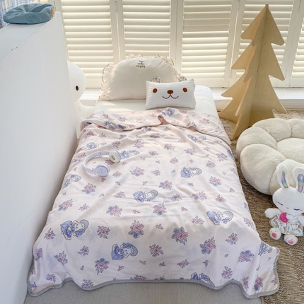 91家纺网 家纺一手货源 找家纺 （总）益多眠2024新款 全棉A类双层纱多功能童毯