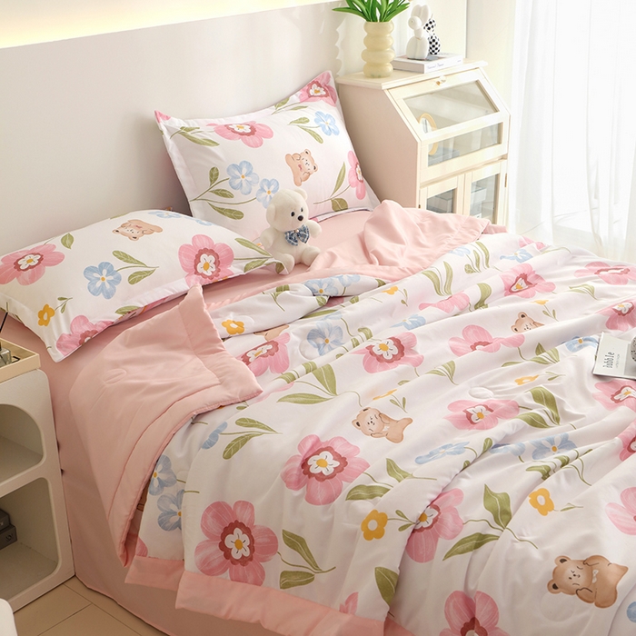 91家纺网 家纺一手货源 找家纺 优布加 2024新款水洗棉大豆被夏被大豆纤维空调被夏凉被 繁华