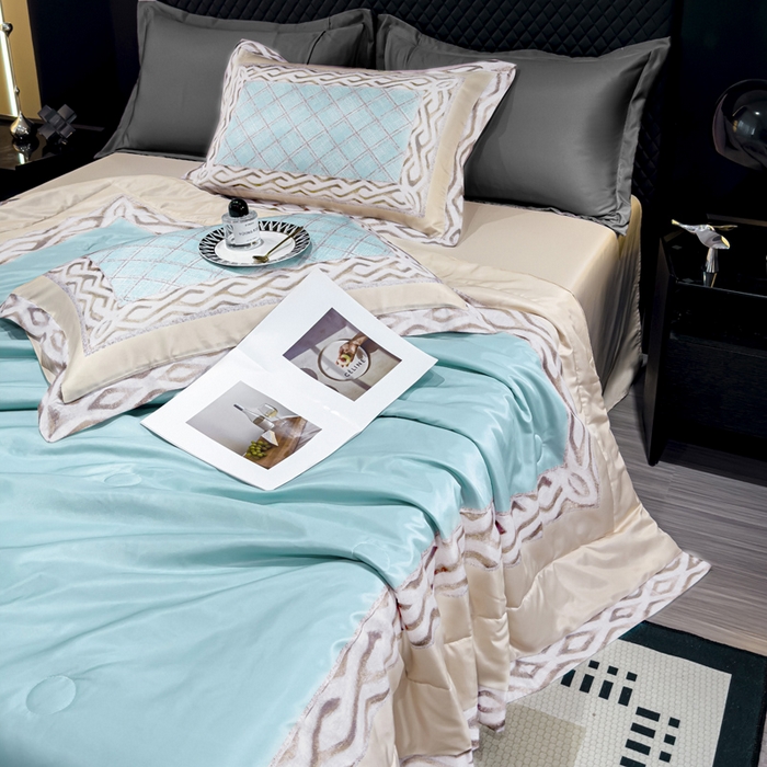 91家纺网 家纺一手货源 找家纺 （总）丽卡家纺  2024新款夏被四件套