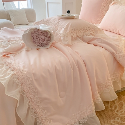 91家纺网 家纺一手货源 找家纺 （总）吾欢心 2025新款亲肤舒适夏被四件套-莫奈庄园