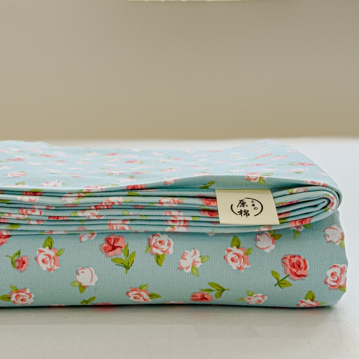 91家纺网 家纺一手货源 找家纺 金丝鸟 2024新款成人款A类全棉老粗布床单 小玫瑰