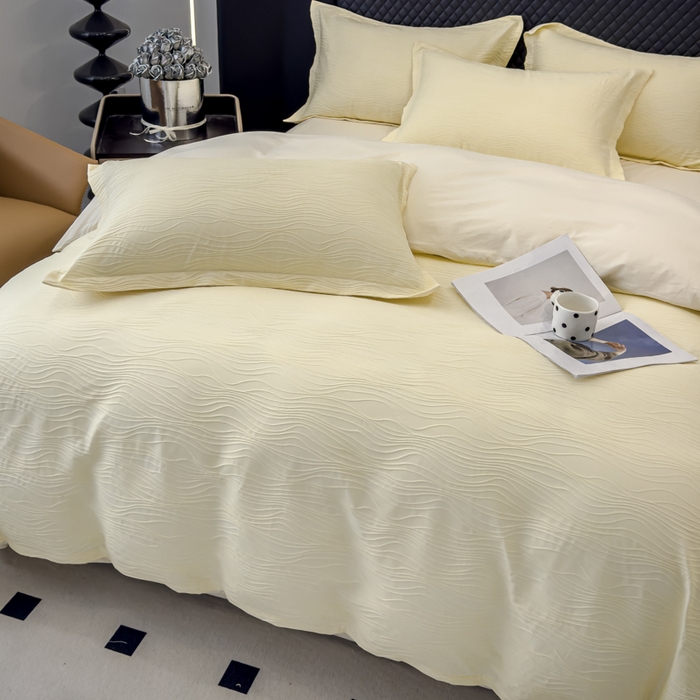 91家纺网 家纺一手货源 找家纺 （总）金丝鸟家纺 2024新款全棉水洗棉提花四件套