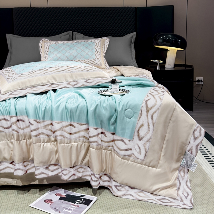 91家纺网 家纺一手货源 找家纺 （总）丽卡家纺  2024新款夏被四件套