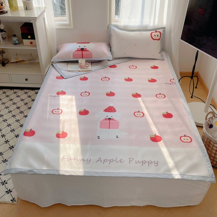 91家纺网 家纺一手货源 找家纺 （总）顾里家纺 2024新款韩式Chic风牛奶丝碳光凉席