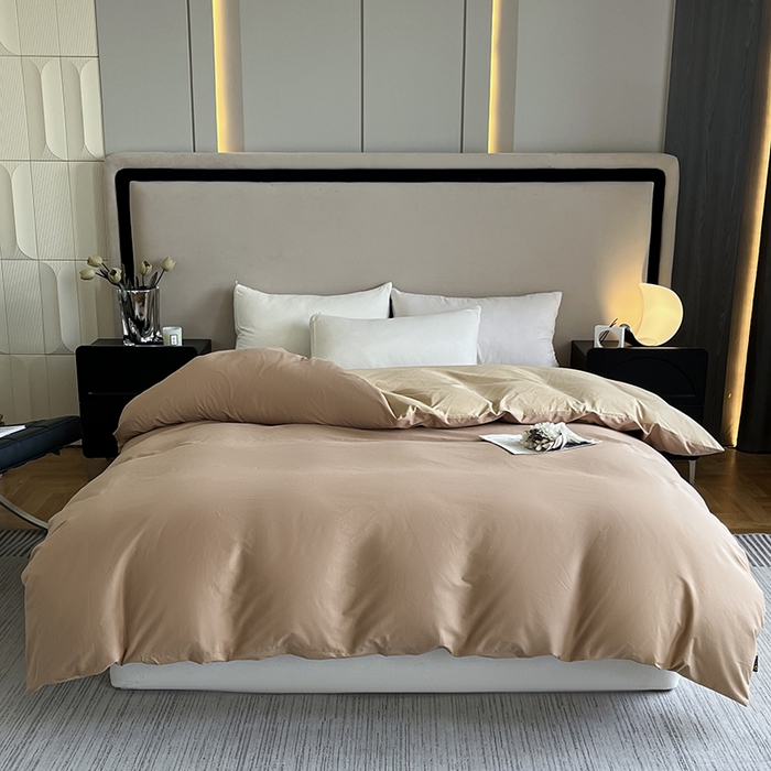 91家纺网 家纺一手货源 找家纺 （总）澳梵2024新款60s全棉纯色单品被套