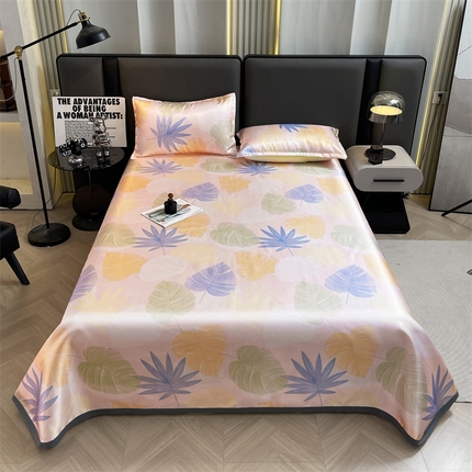 91家纺网 家纺一手货源 找家纺 （总）梵克保罗 2024新款印花冰丝凉席套件-系列二