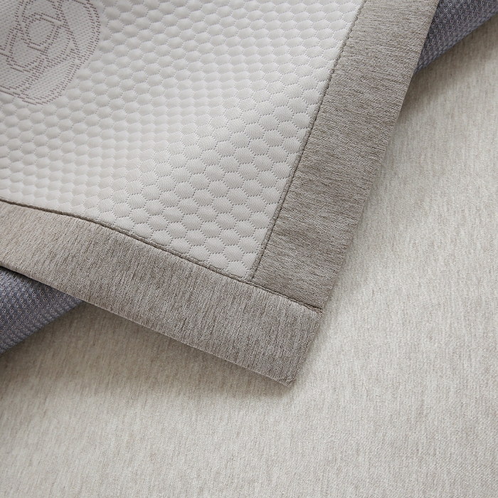 91家纺网 家纺一手货源 找家纺 青雅席业 2025新款抗菌提花凉感丝豆豆席-玫瑰花语系列 玫瑰花语-香槟