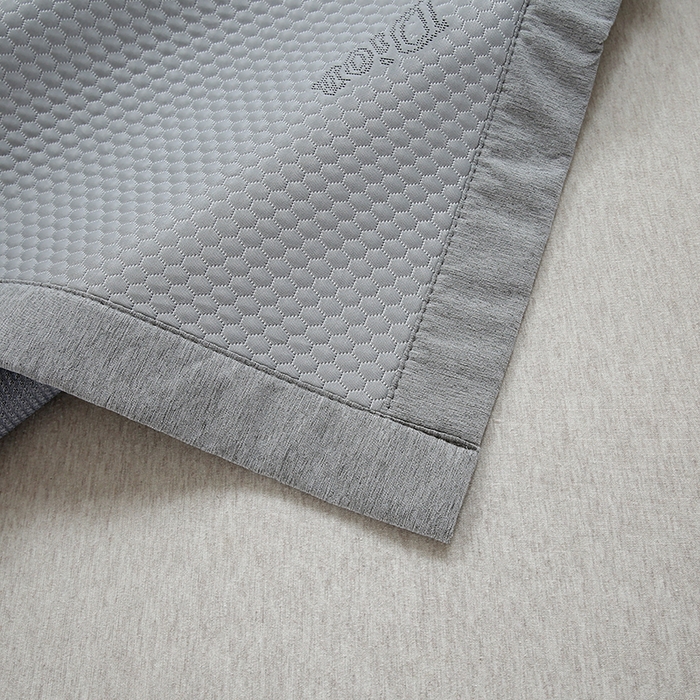 91家纺网 家纺一手货源 找家纺 青雅席业 2025新款抗菌提花凉感丝豆豆席-玫瑰花语系列 玫瑰花语-灰