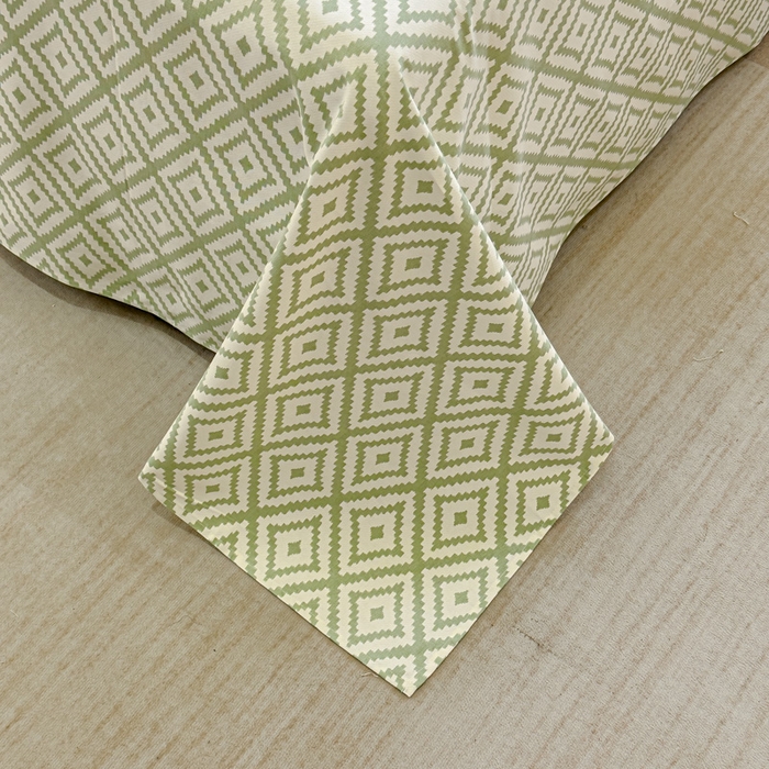 91家纺网 家纺一手货源 找家纺 金丝鸟 2024新款成人款A类全棉老粗布床单 围城 绿