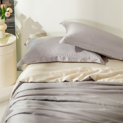 91家纺网 家纺一手货源 找家纺 （总）被窝 2025新款60s莱赛尔天丝大豆夏被四件套（提供买家秀）