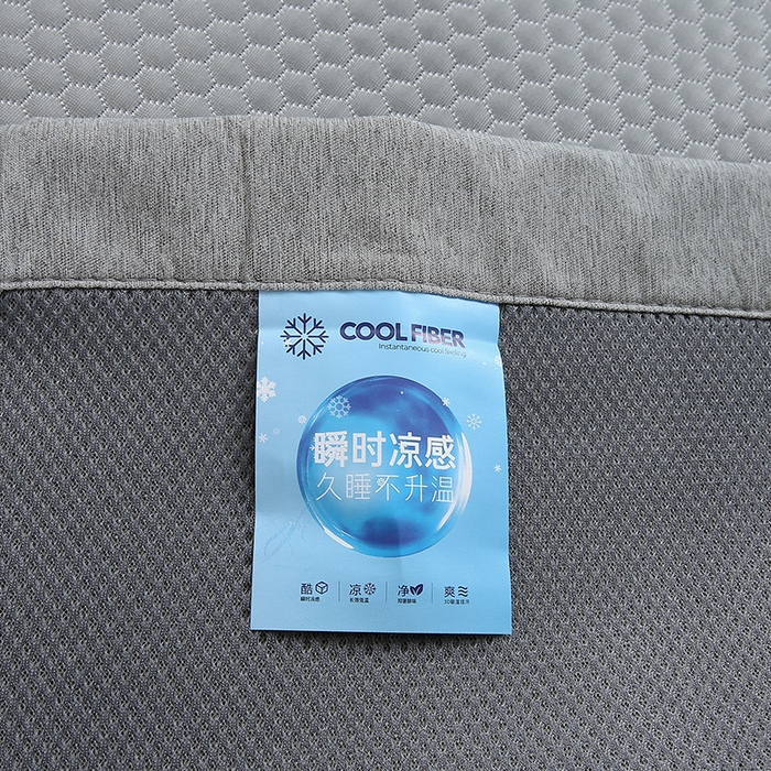 91家纺网 家纺一手货源 找家纺 青雅席业 2025新款抗菌提花凉感丝豆豆席-玫瑰花语系列 玫瑰花语-灰