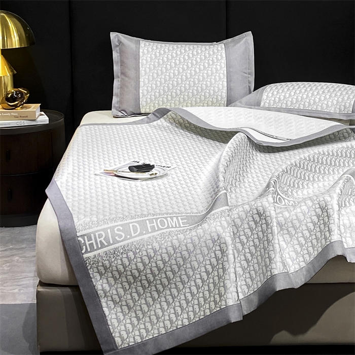 91家纺网 家纺一手货源 找家纺 启程家纺 2024新款A类轻奢600D数码印花冰藤席 迪宝系列 迪宝-灰