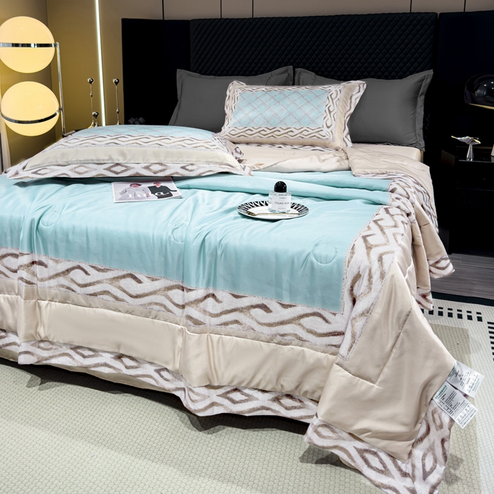 91家纺网 家纺一手货源 找家纺 （总）丽卡家纺  2024新款夏被四件套