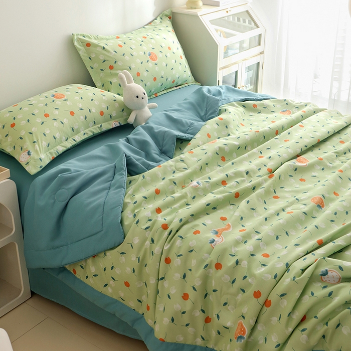 91家纺网 家纺一手货源 找家纺 优布加 2024新款水洗棉大豆被夏被大豆纤维空调被夏凉被 黛馨