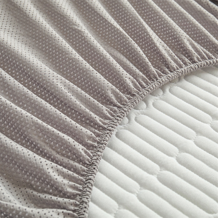 91家纺网 家纺一手货源 找家纺 3C 2024新款A类全棉水洗棉大豆夹棉床笠-网忆 网忆-星空灰