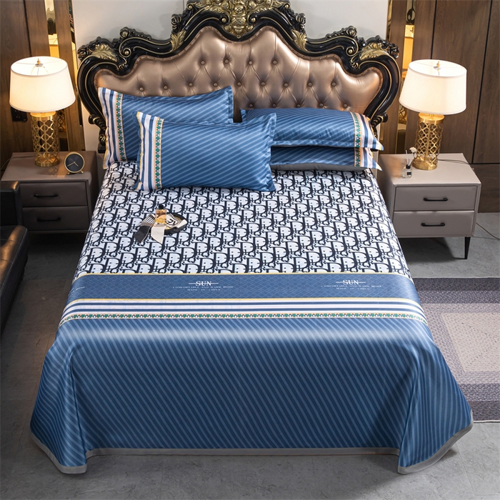 91家纺网 家纺一手货源 找家纺 梵克保罗 2024新款印花冰丝凉席套件-系列一 时尚星空