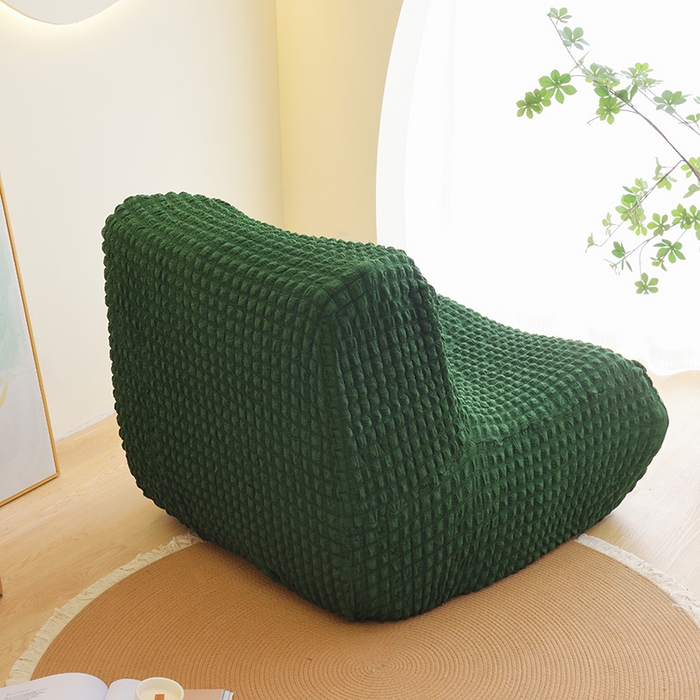 91家纺网 家纺一手货源 找家纺 （总）启博家纺 2024新款简约舒适泡泡纱系列-毛毛虫懒人沙发套