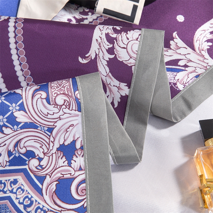 91家纺网 家纺一手货源 找家纺 梵克保罗 2024新款印花冰丝凉席套件-系列一 欧式风情